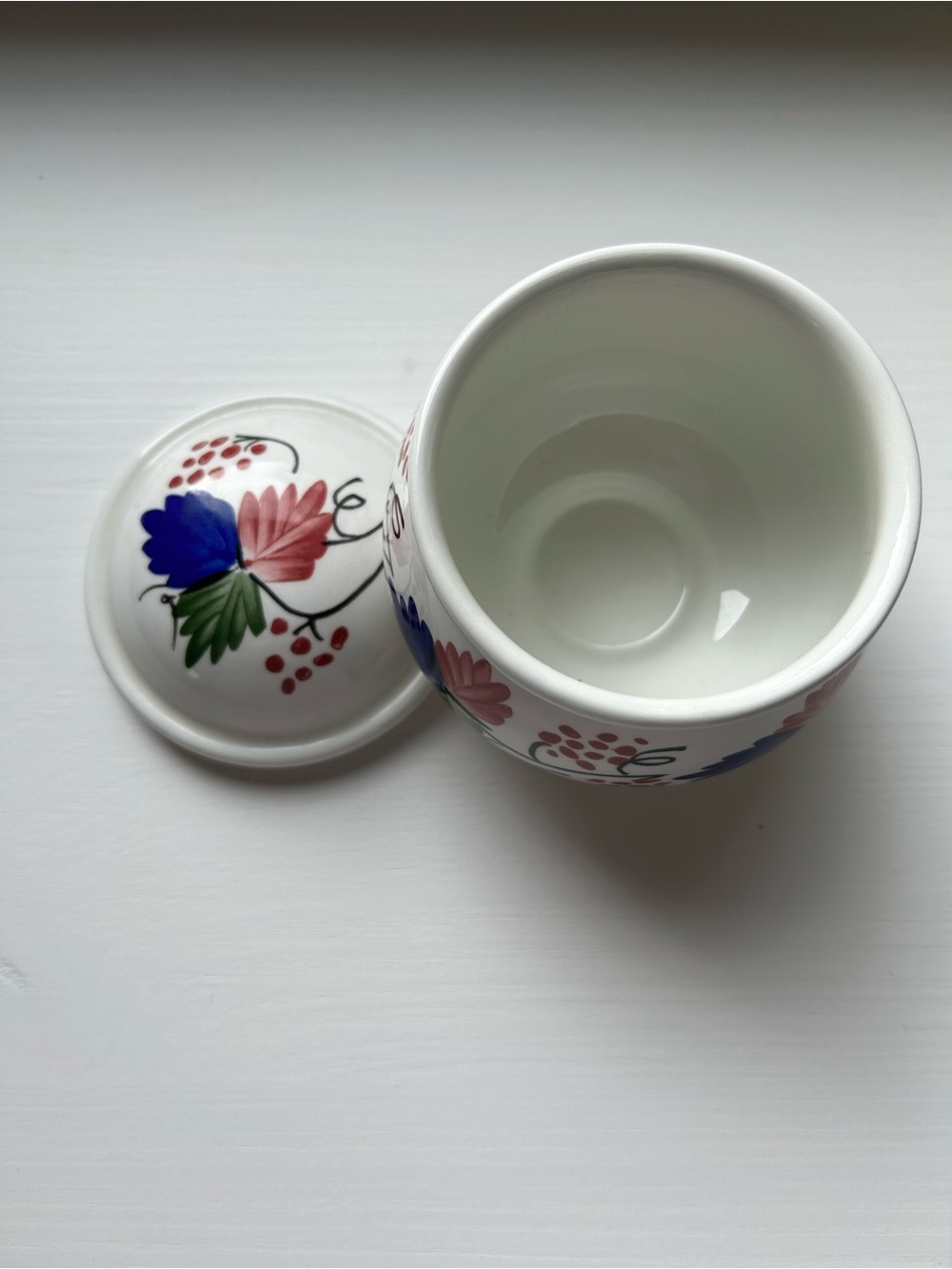 Portmeirion - Hand-Painted Floral Ceramic Sugar Jar - Picture 3 of 6